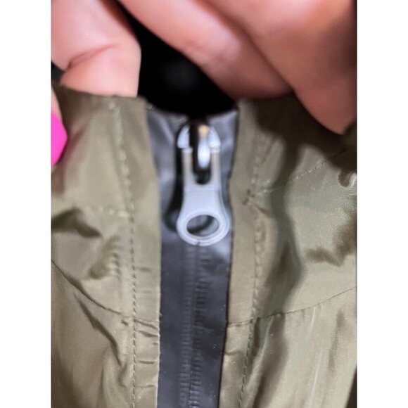 IN Voland Jacket Military 26W Green Neutral Minimalist Raincoat Preppy Army 80s - Picture 6 of 12